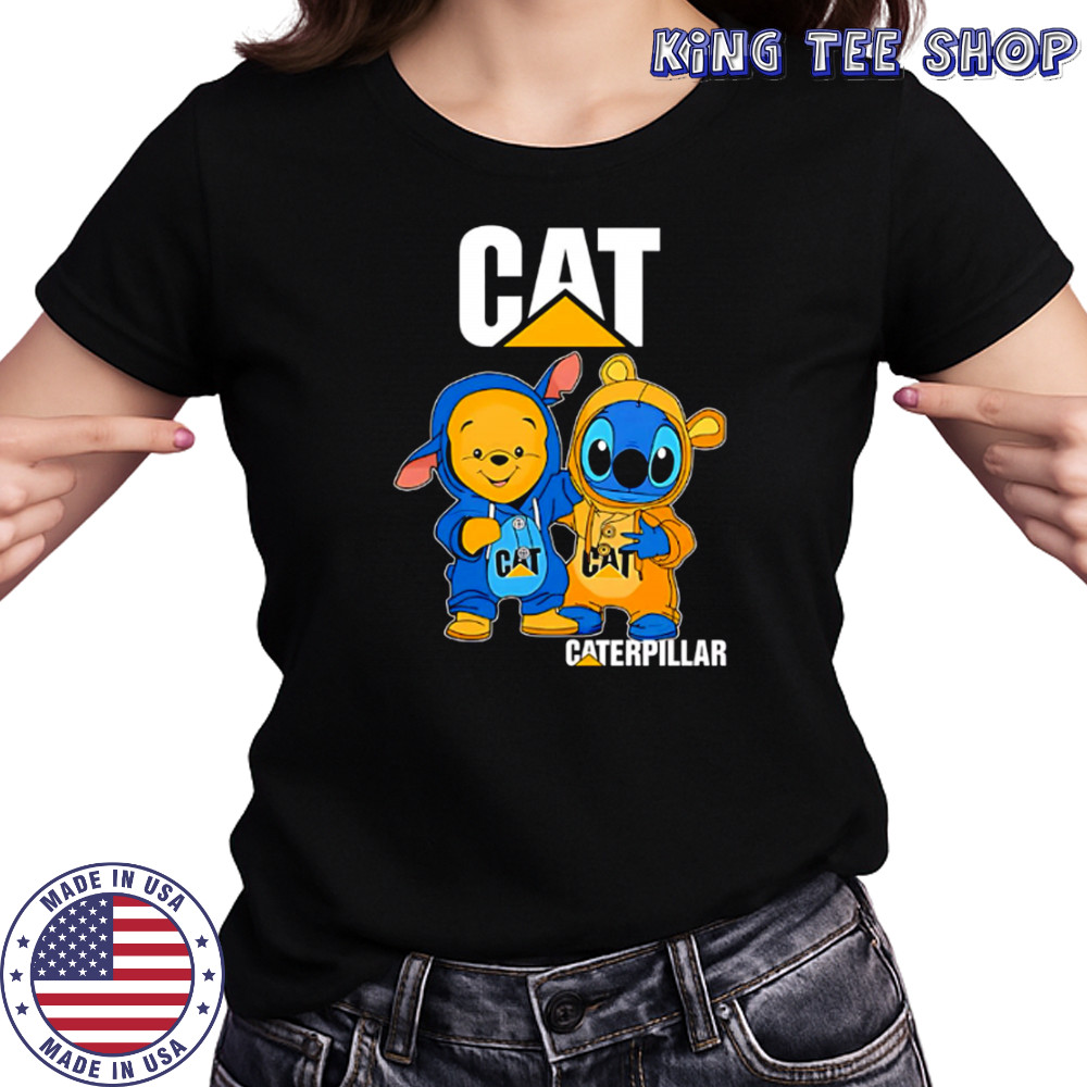 Cat caterpillar pooh and stitch friends shirt Women's T-shirt