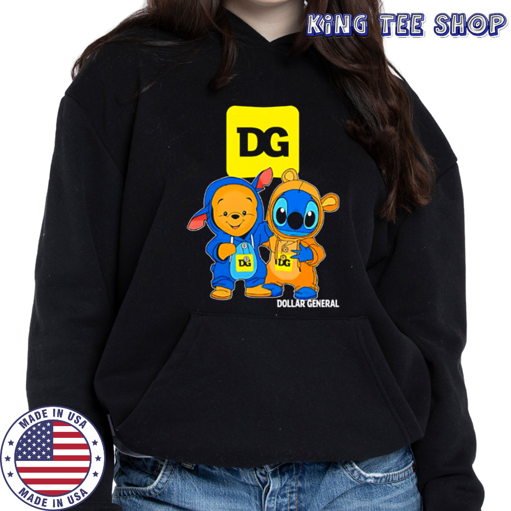 Dollar general pooh and stitch friends shirt Hoodie