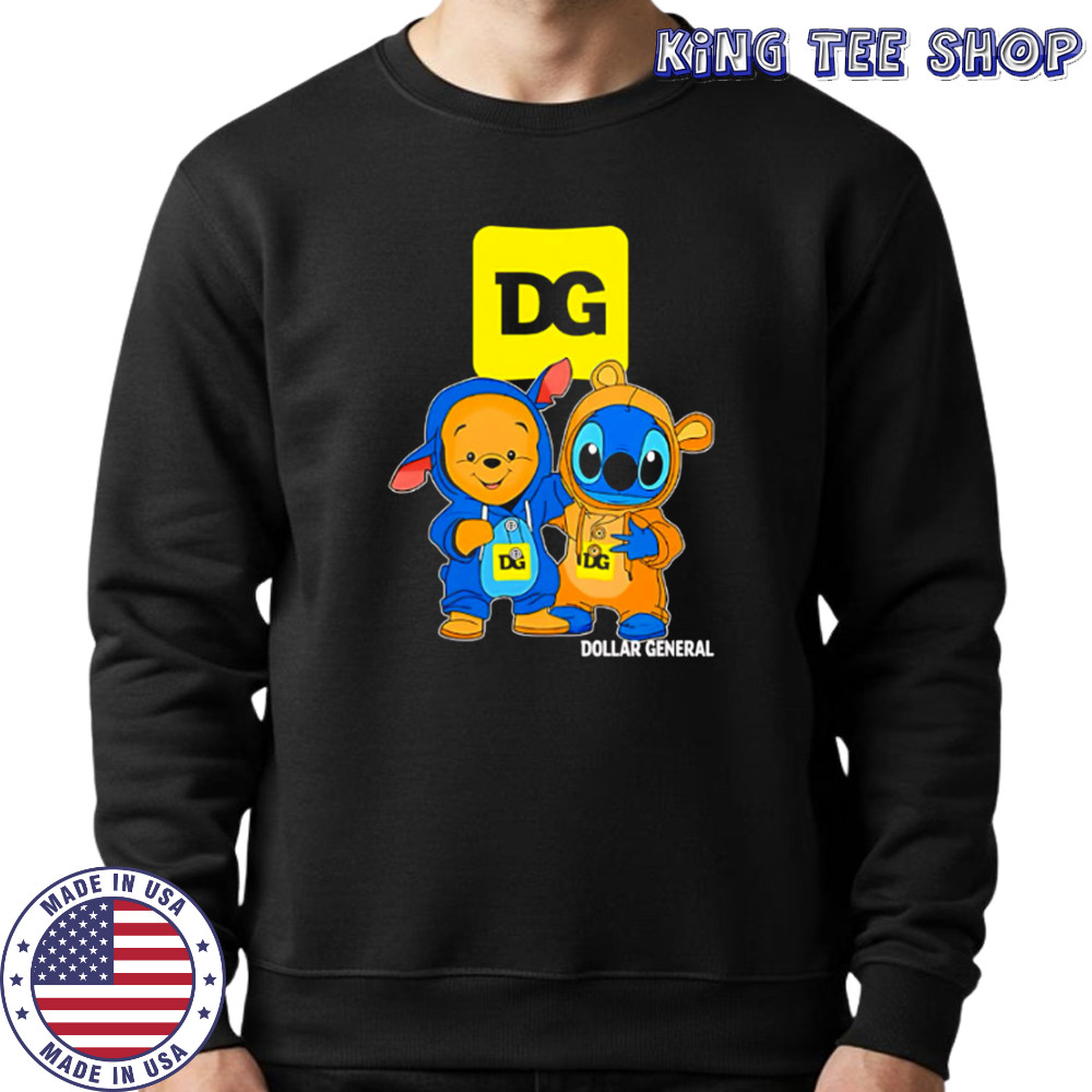 Dollar general pooh and stitch friends shirt Sweatshirt