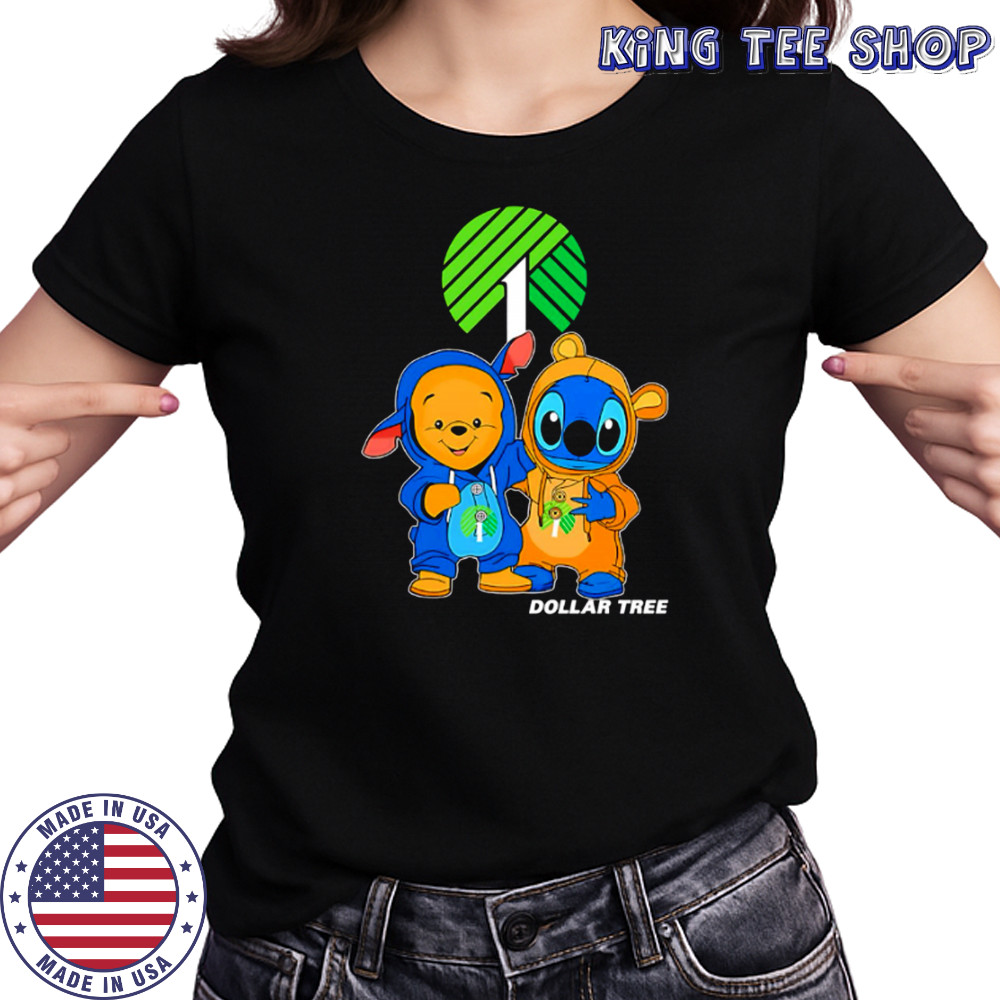 Dollar tree pooh and stitch friends shirt Women's T-shirt