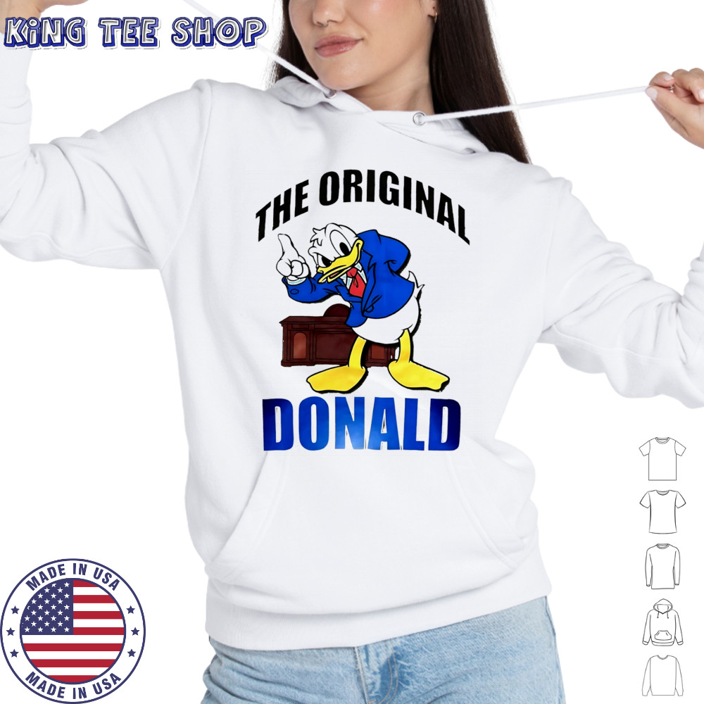 Donald Duck Beige Disney The Original Donald cartoon shirt Hoodie