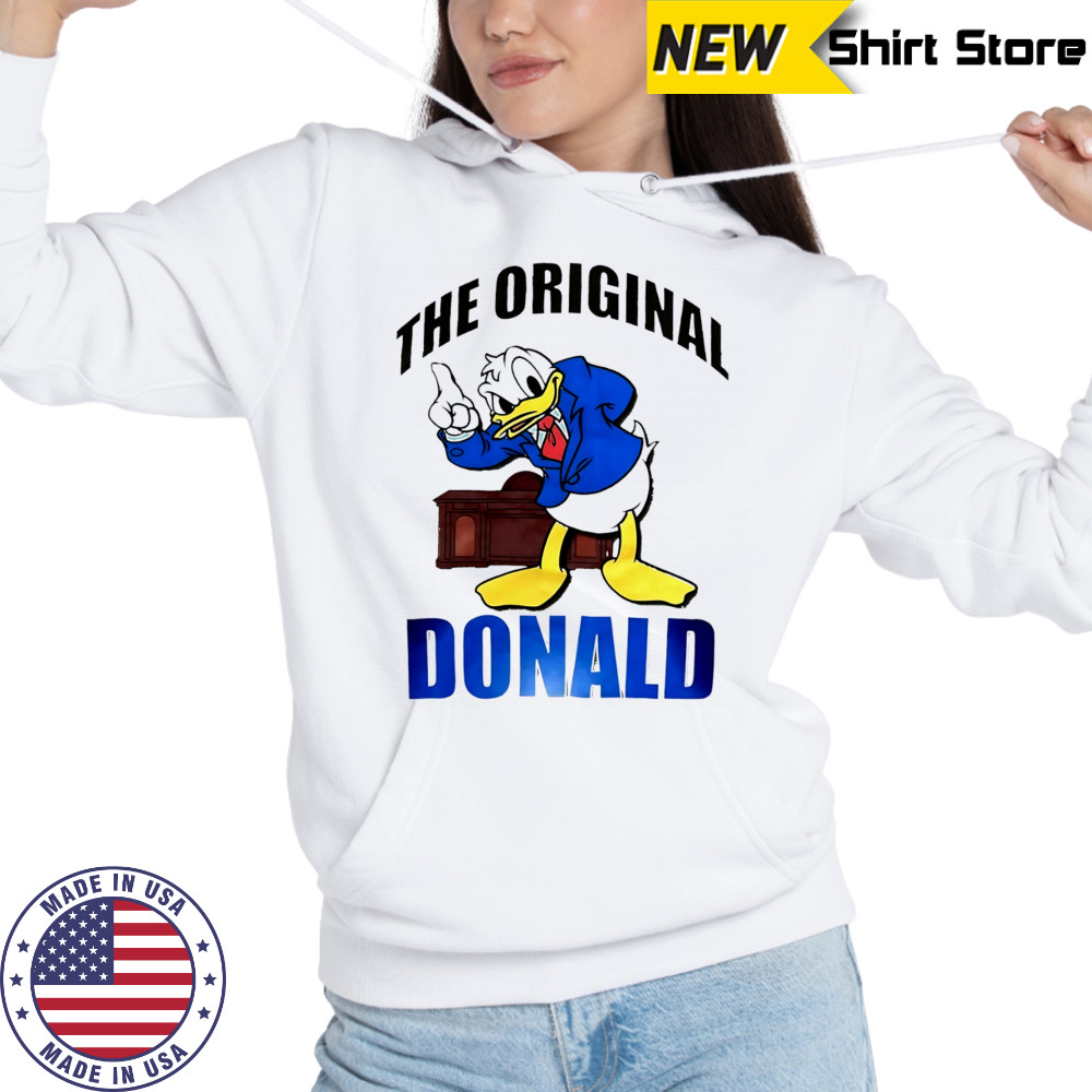Donald Duck Beige Disney The Original Donald cartoon shirt Hoodie