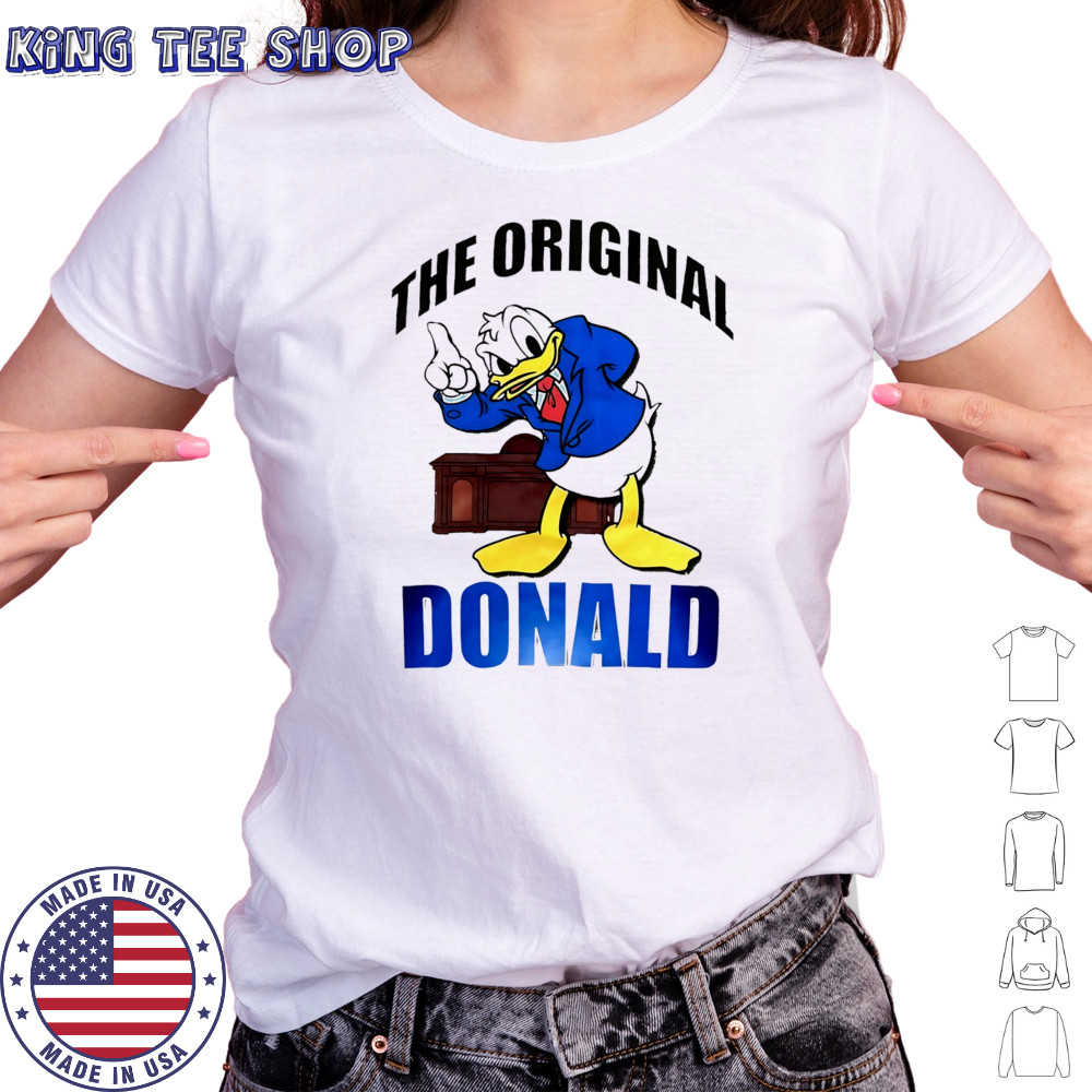 Donald Duck Beige Disney The Original Donald cartoon shirt Women's T-shirt
