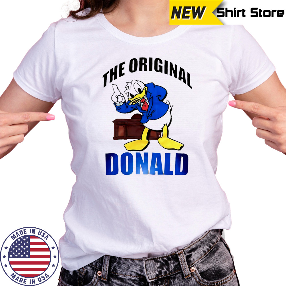 Donald Duck Beige Disney The Original Donald cartoon shirt Women's T-shirt