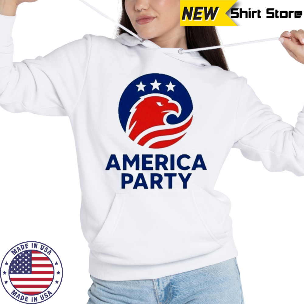 Elon Musk America Party Flag T-Shirt Hoodie