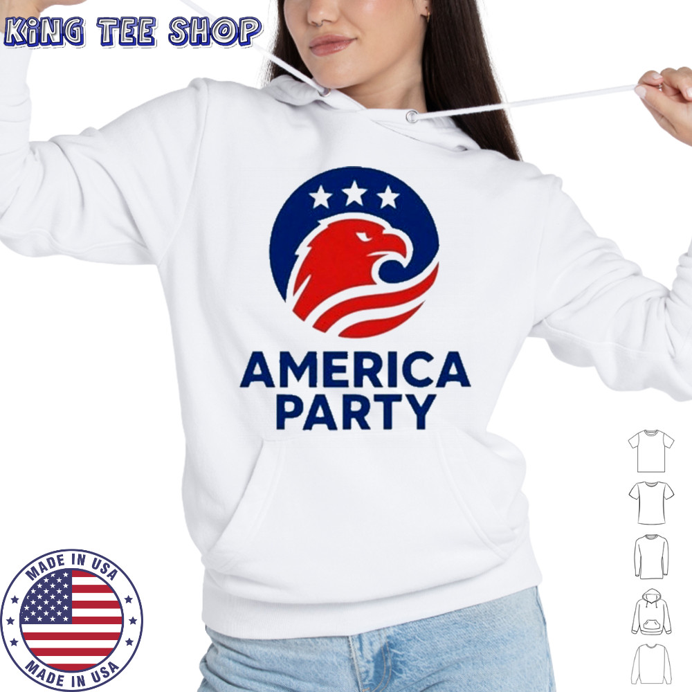 Elon Musk America Party Flag T-Shirt Hoodie