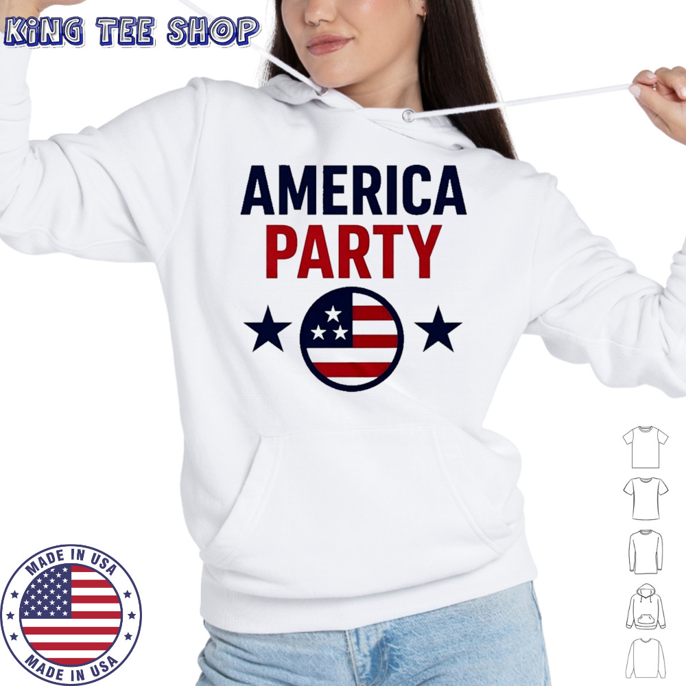 Elon Musk America Party Supporter T-Shirt Hoodie