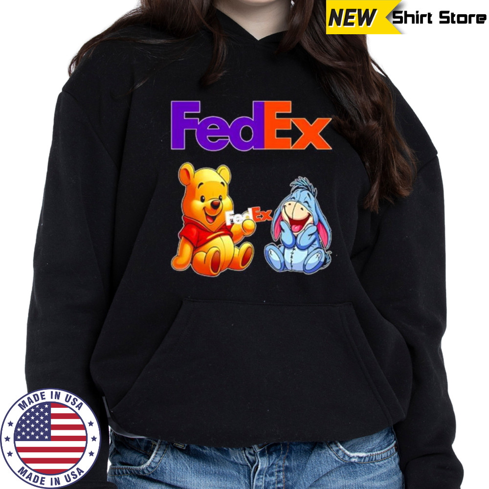 FEDEX Pooh and Eeyore shirt Hoodie