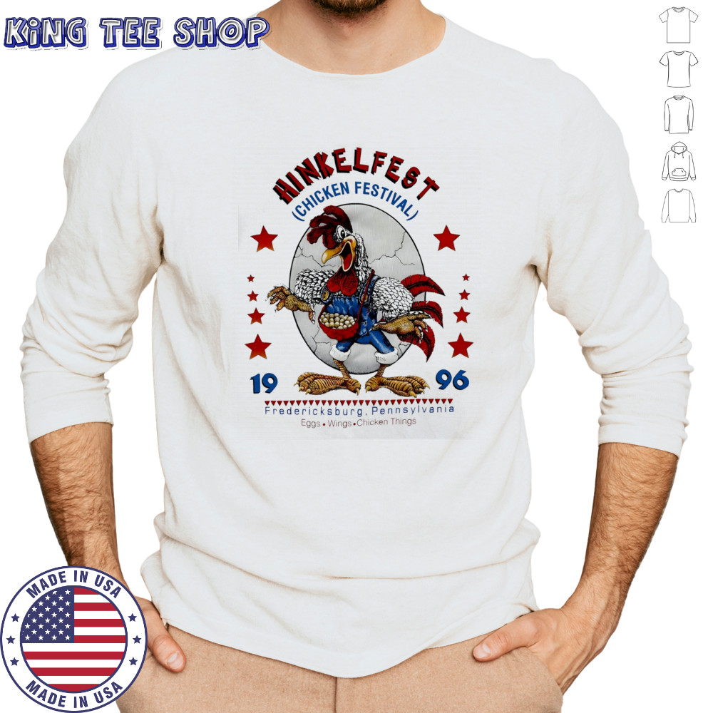 Hinkelfest Chicken Festival 1996 Animal Pullover shirt Long Sleeved