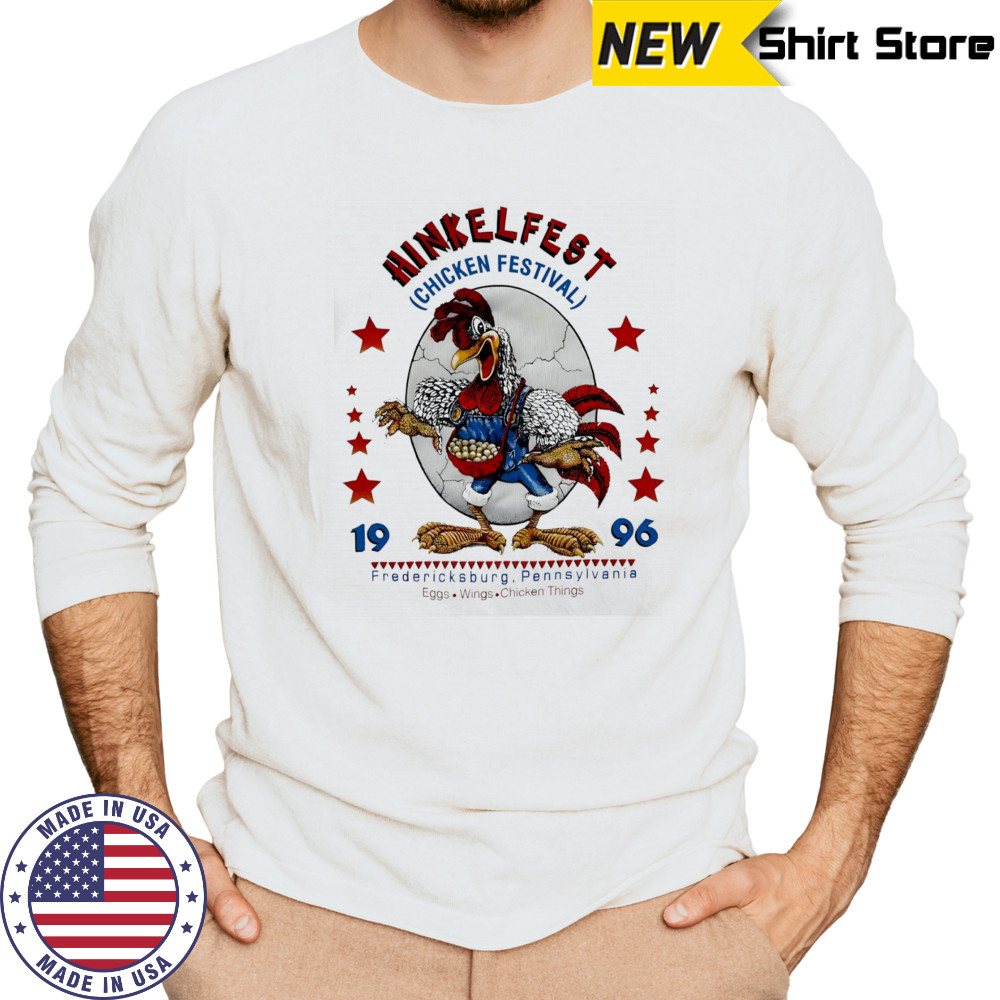 Hinkelfest Chicken Festival 1996 Animal Pullover shirt Long Sleeved