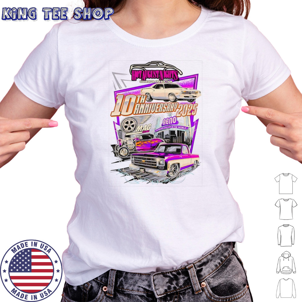 Hot August Nights 10th anniversary 2025 shirt Women's T-shirt