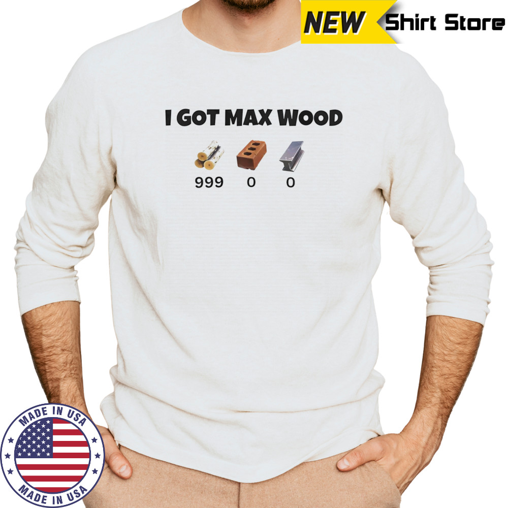 I got Max Wood shirt Long Sleeved
