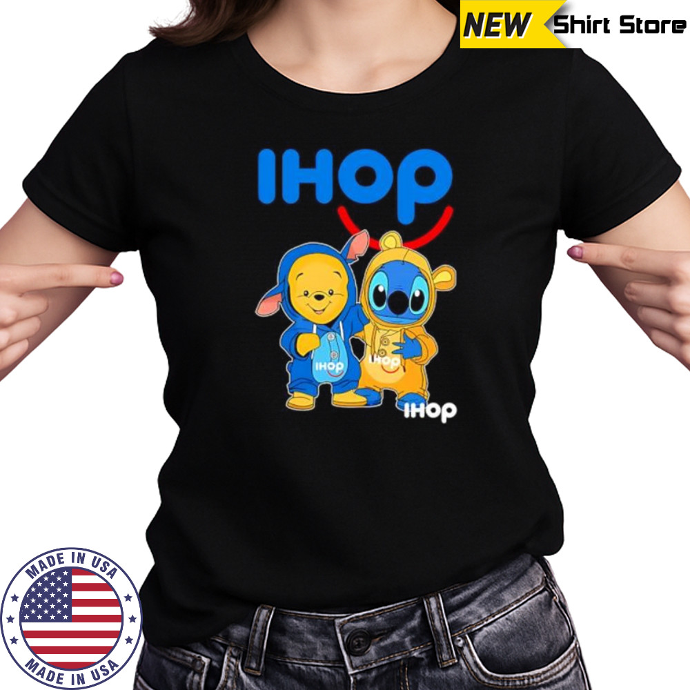 Ihop pooh and stitch friends shirt Women's T-shirt