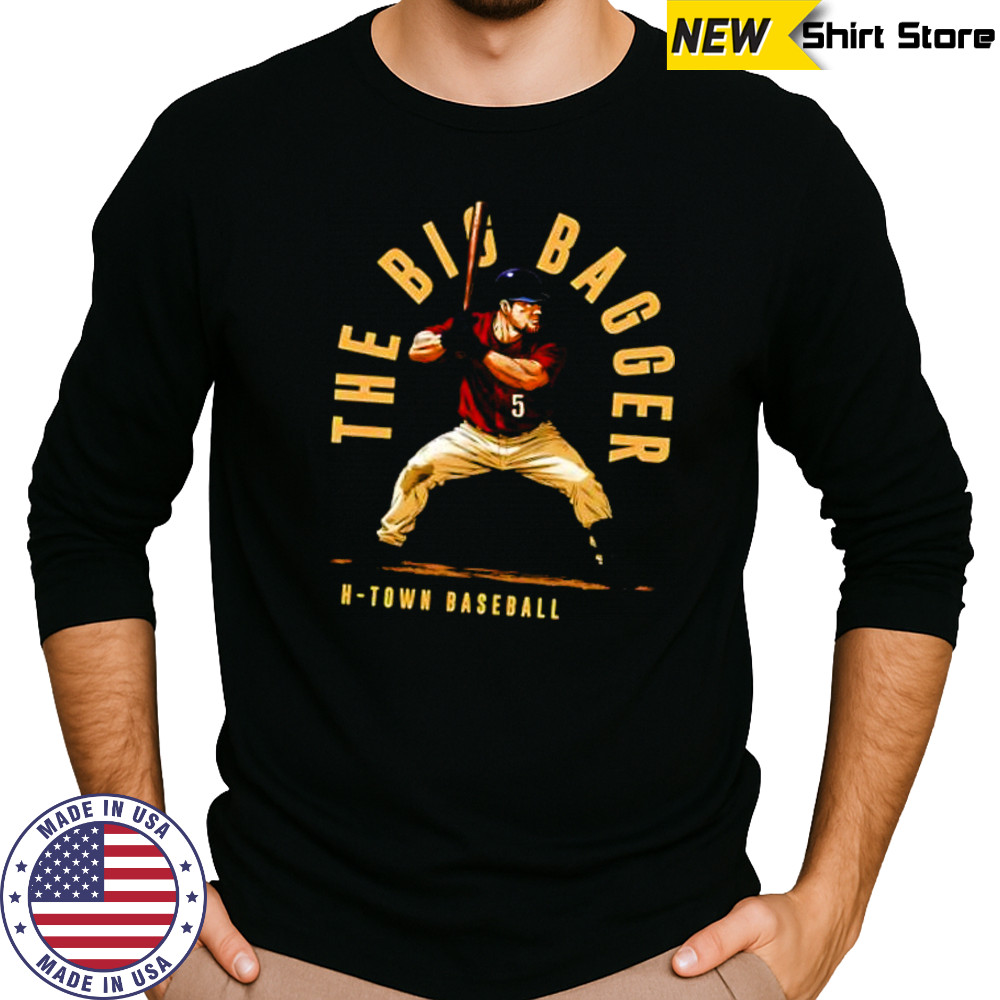 Jeff bagwell houston the big bagger shirt Long Sleeved