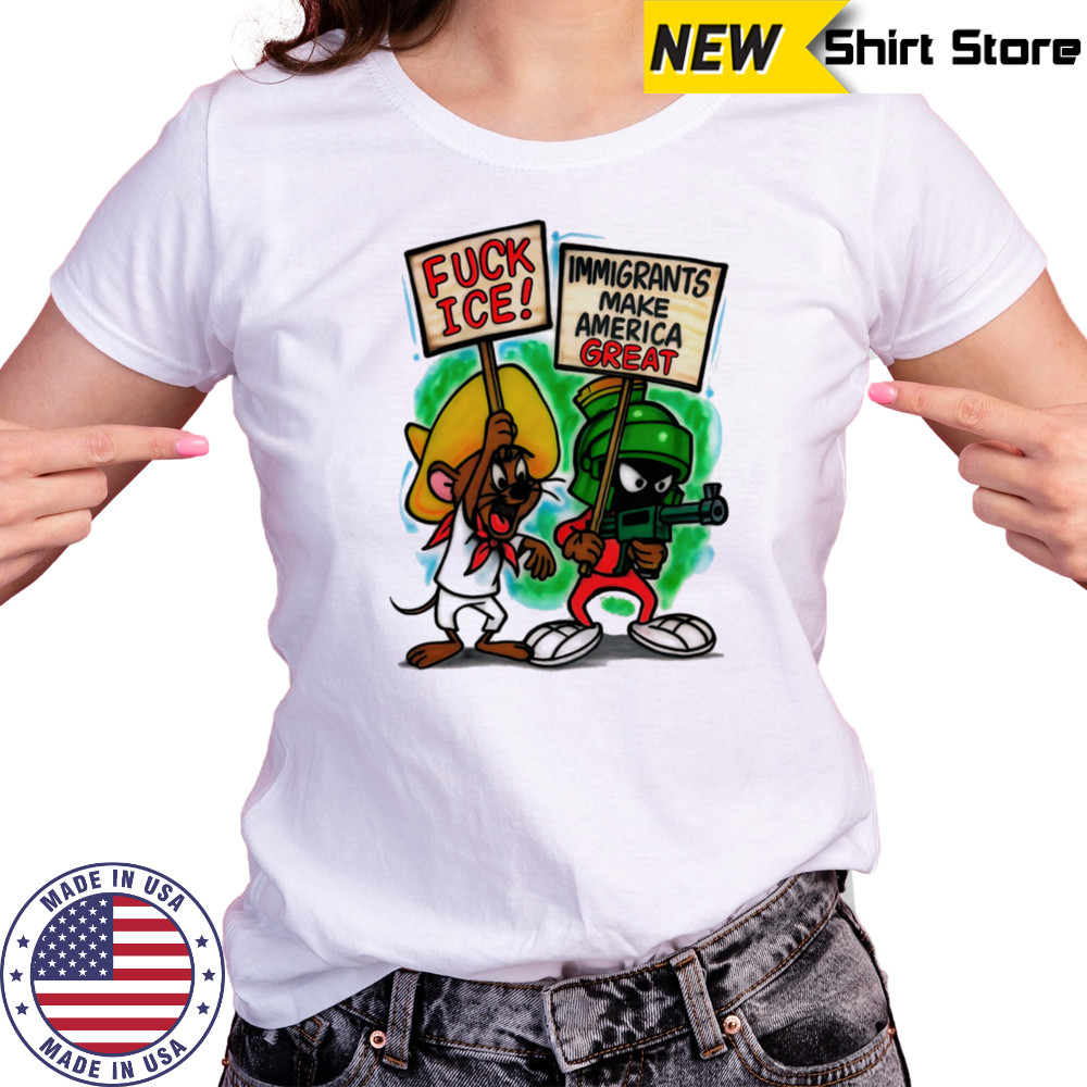 Jerry and Marvin Fuck ice immigrants make America great shirt Women's T-shirt
