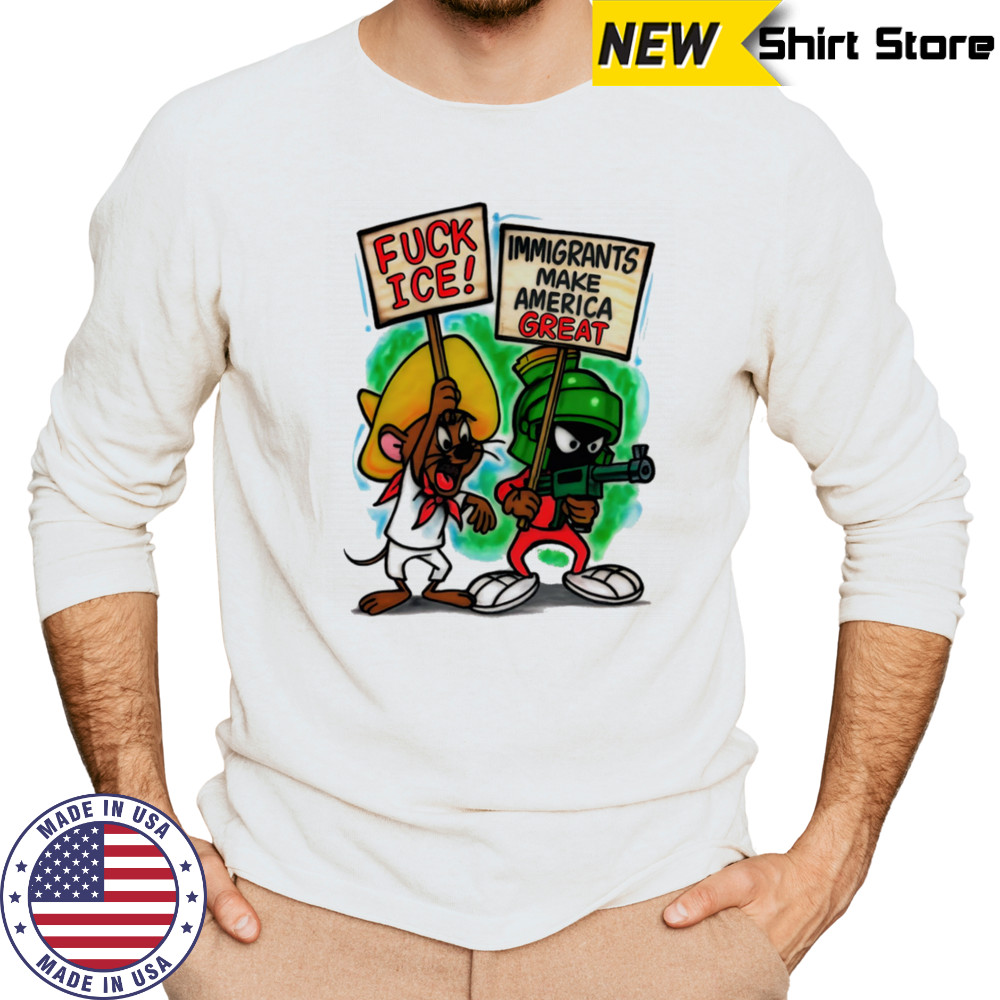 Jerry and Marvin Fuck ice immigrants make America great shirt Long Sleeved