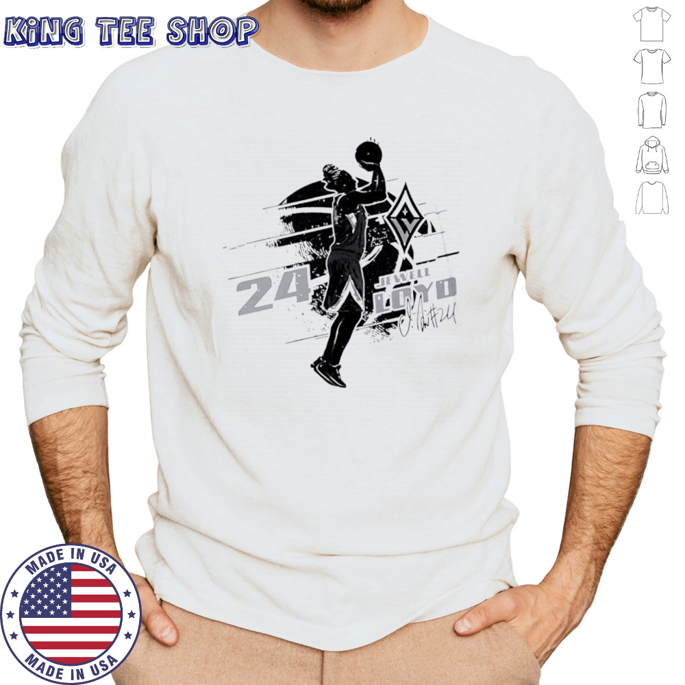 Jewell loyd las vegas aces silhouette shirt Long Sleeved