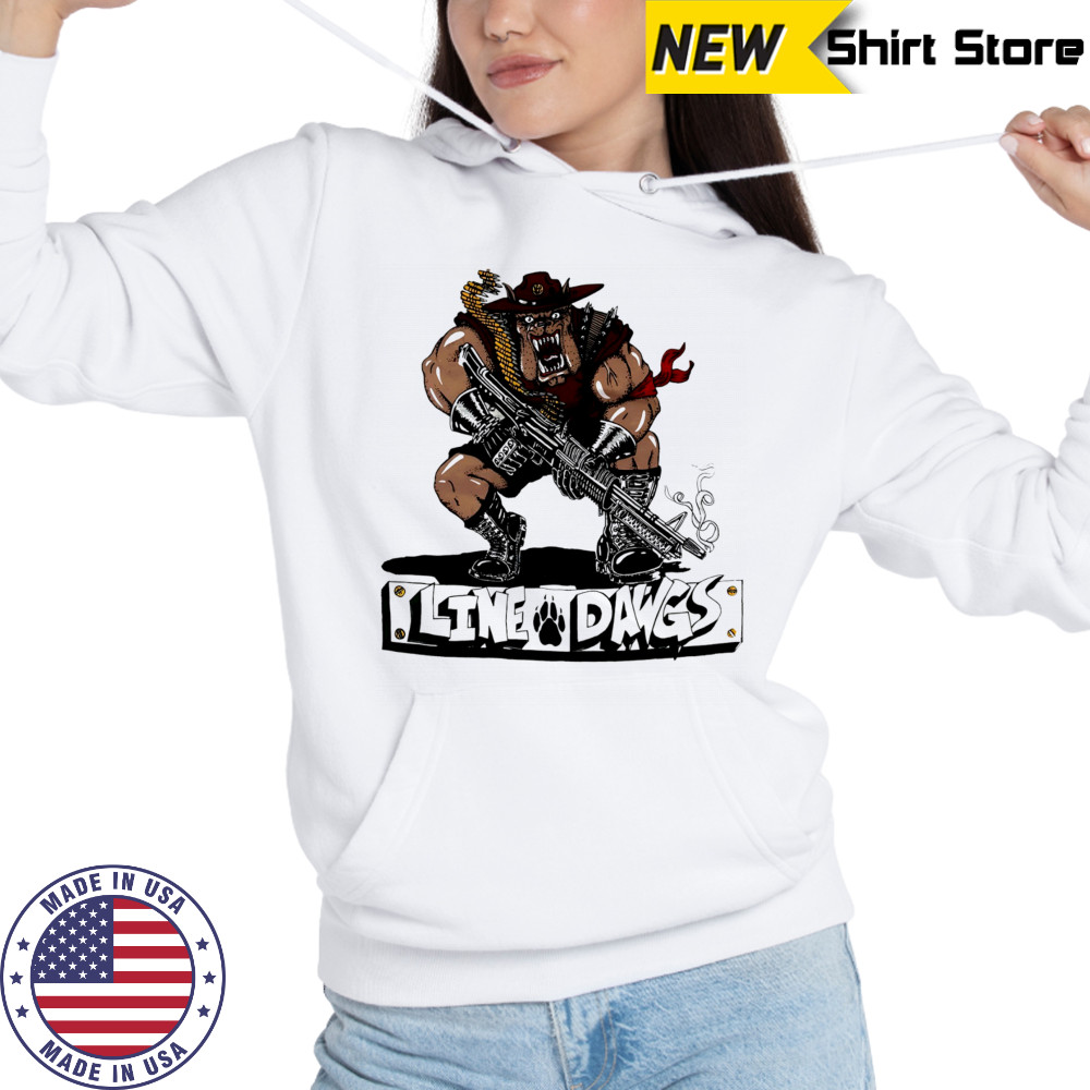 Line Dawgs 90s Military Guns Army Infantry USA shirt Hoodie