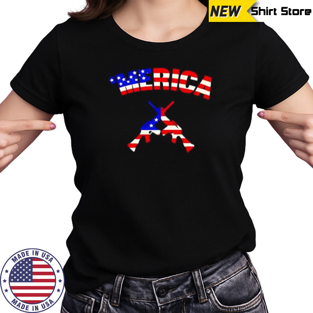 Merica Guns Patriotic gun shirt Women's T-shirt