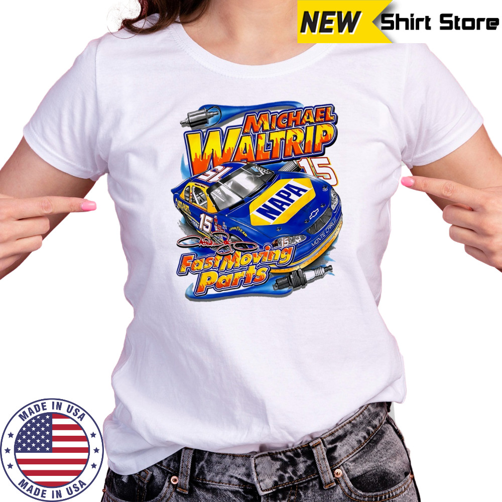 Michael Waltrip Fast Moving Parts signature shirt Women's T-shirt