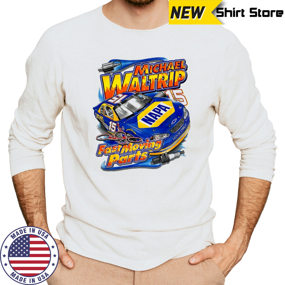 Michael Waltrip Fast Moving Parts signature shirt Long Sleeved