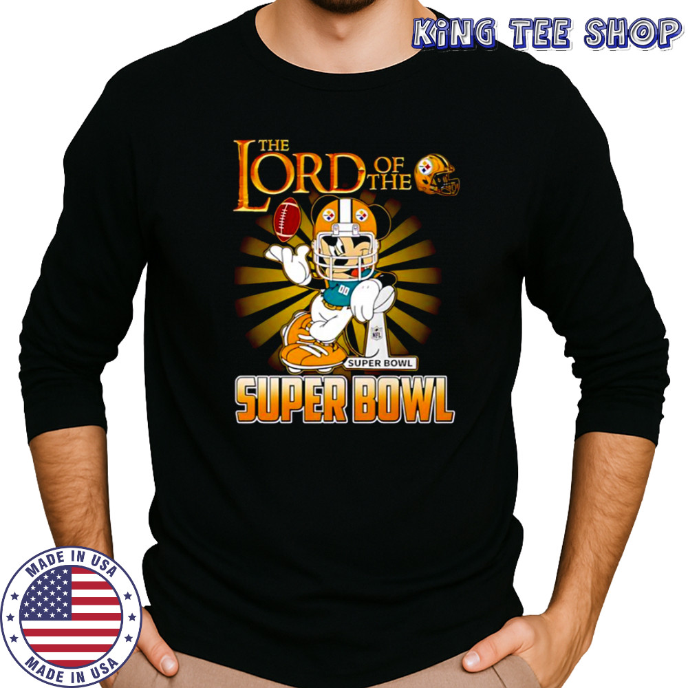 Mickey Mouse The Lord Of The Super Bowl Pittsburgh Steelers T-Shirt Long Sleeved