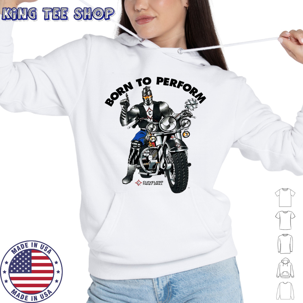 Motorcycle Flames Grunge Moto USA Born to Perform Cleveland Twist Drill shirt Hoodie