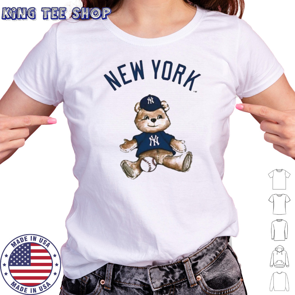 New York Yankees Baseball X Tiny Turnip Teddy Bear T shirt Women's T-shirt