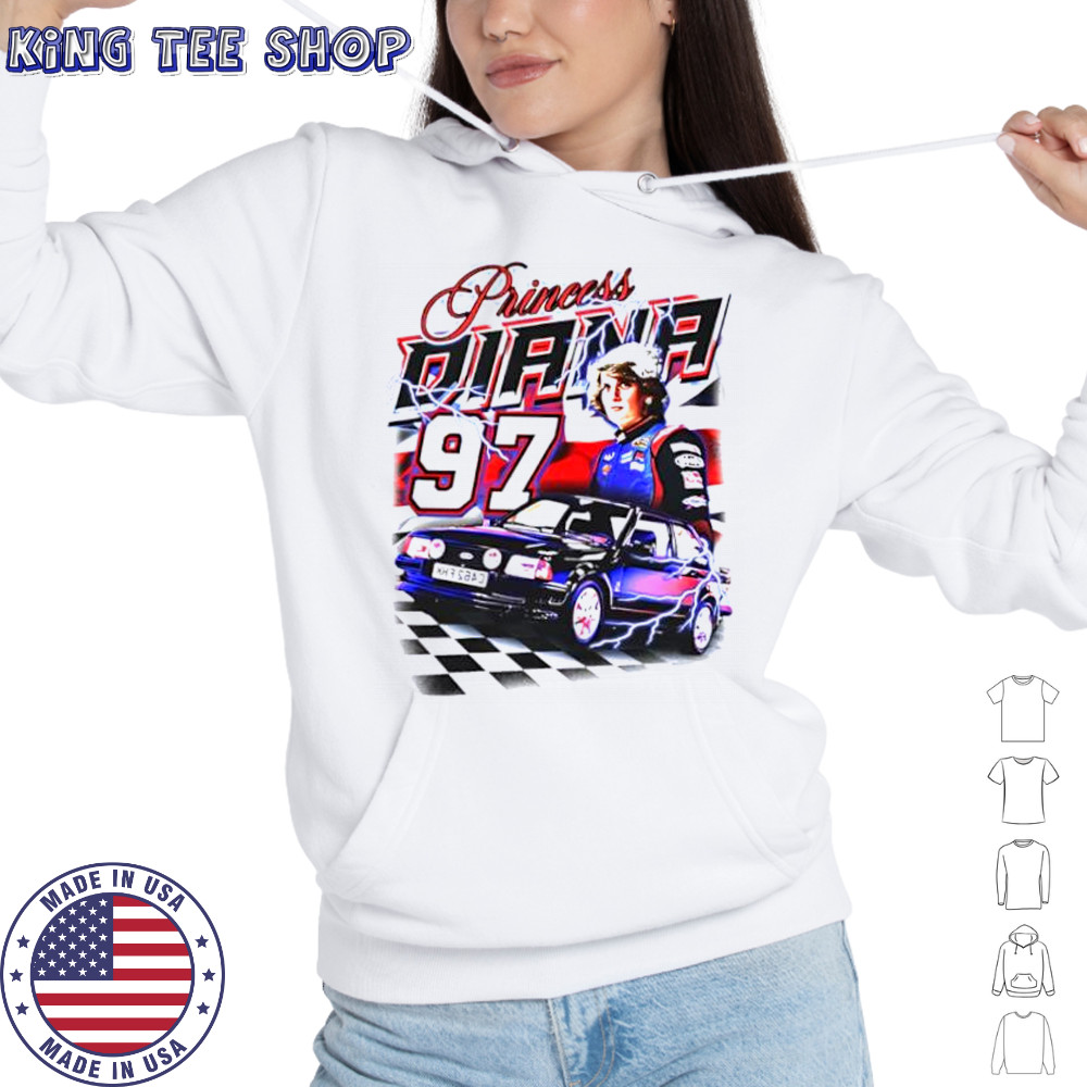 Notsafeforwear Store Merch Princess Diana Racing shirt Hoodie