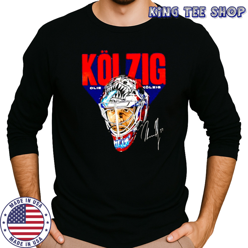 Olie kolzig Washington hockey mask shirt Long Sleeved