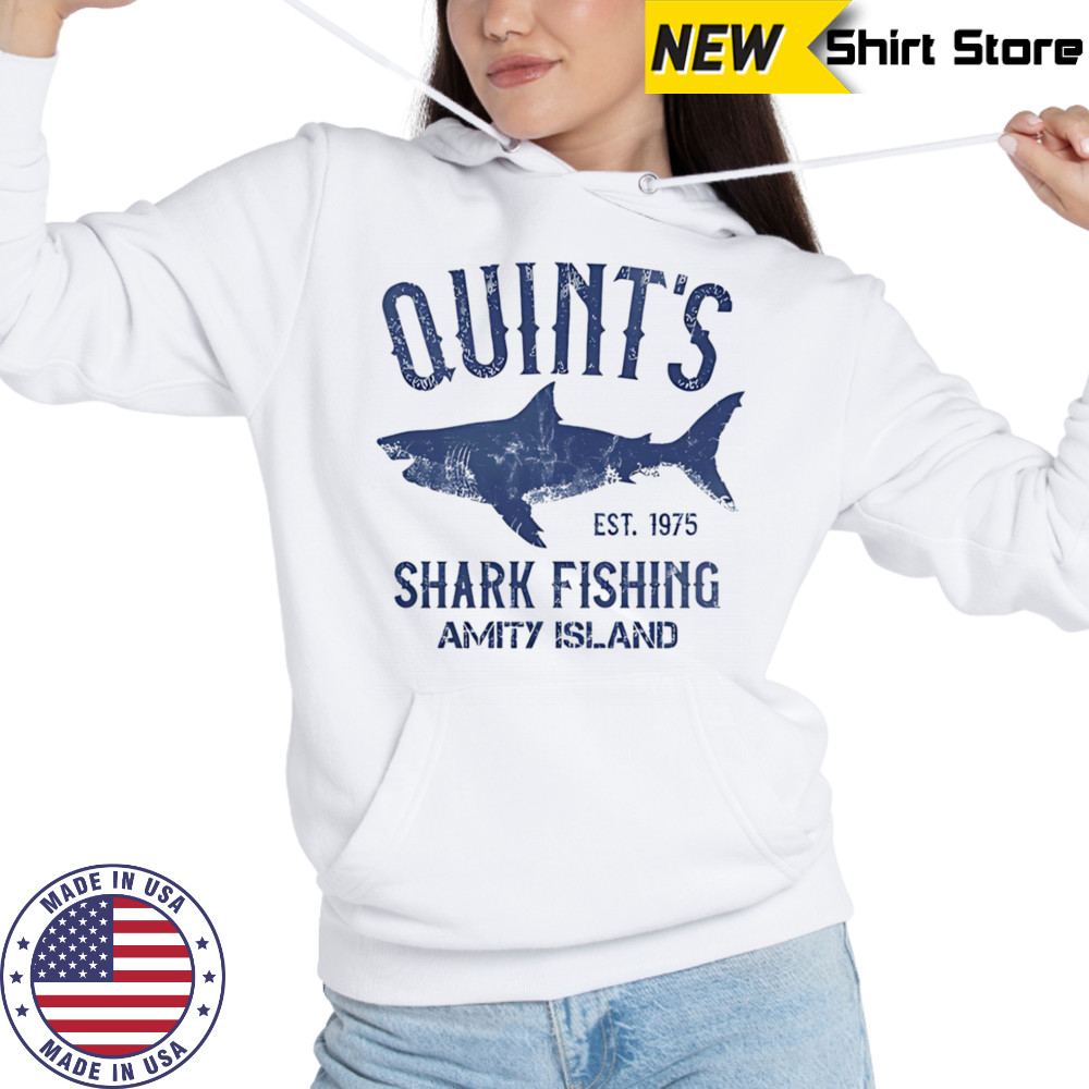 Quint’s shark fishing amity island shirt Hoodie