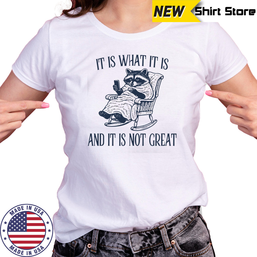 Raccoon it is what it is and it is not great shirt Women's T-shirt