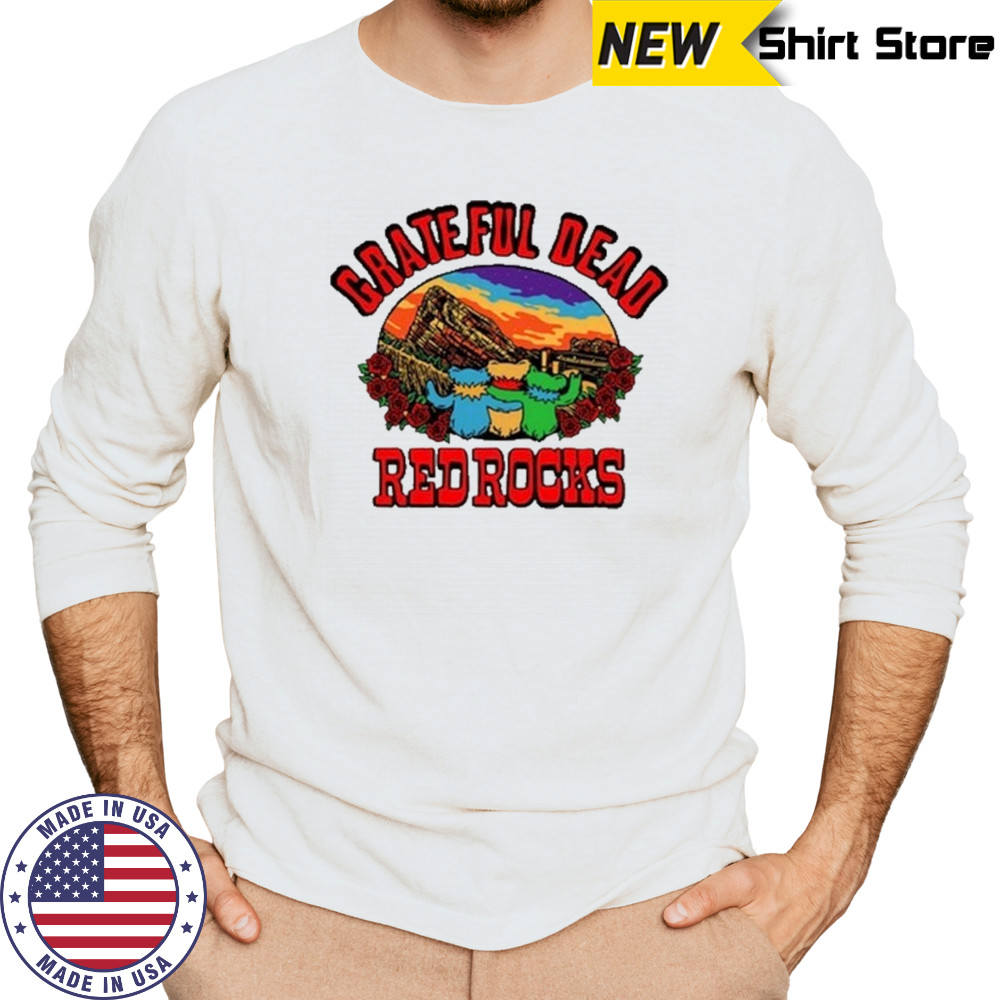 Red Rocks Grateful Dead Bears T-Shirt Long Sleeved