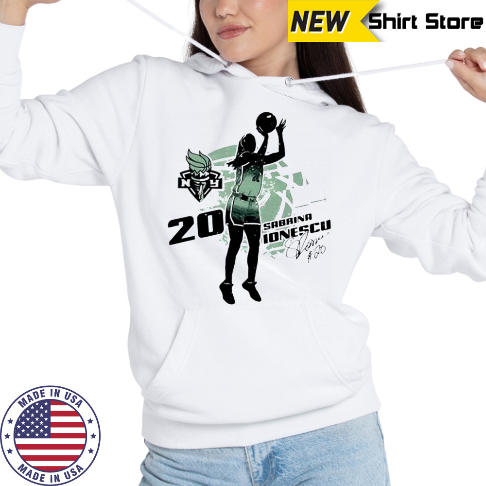 Sabrina ionescu new york liberty silhouette shirt Hoodie