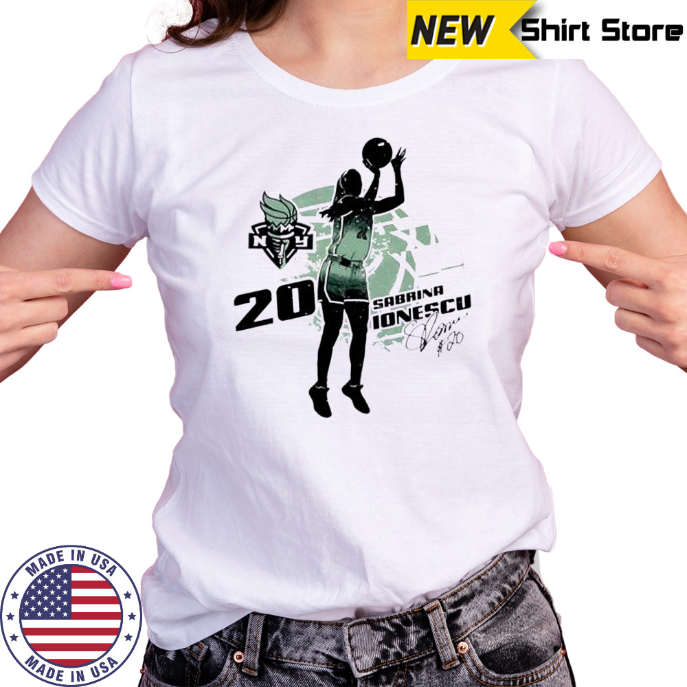 Sabrina ionescu new york liberty silhouette shirt Women's T-shirt