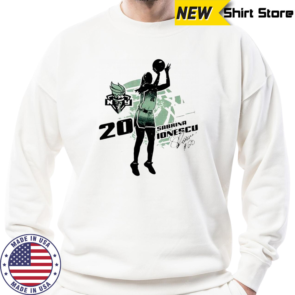Sabrina ionescu new york liberty silhouette shirt Sweatshirt