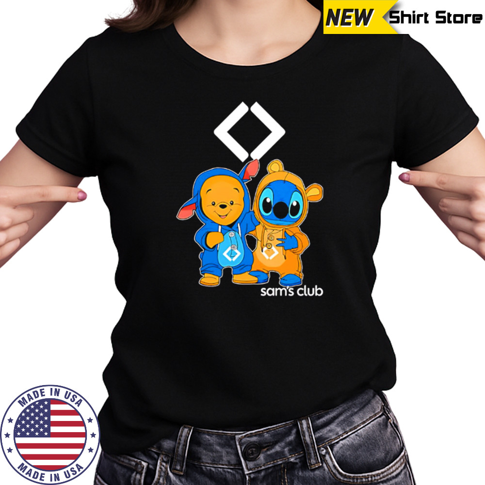 Sams club pooh and stitch friends shirt Women's T-shirt