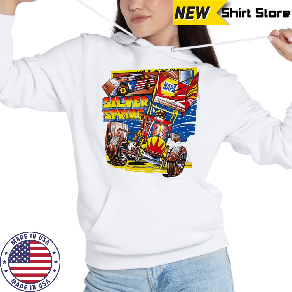 Silver Spring Speedway Sprint Car 90s Racing Car shirt Hoodie