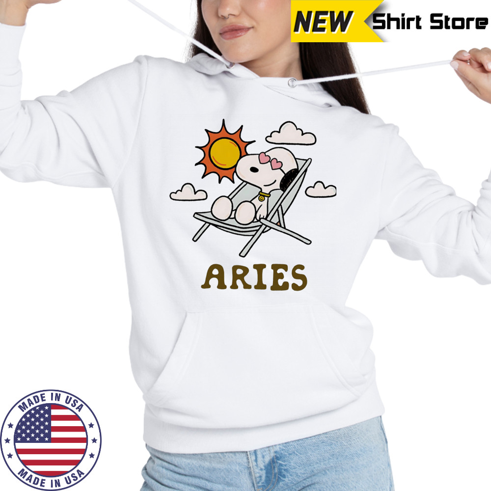 Snoopy Aries Zodiac shirt Hoodie