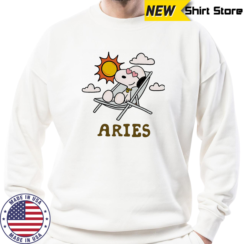 Snoopy Aries Zodiac shirt Sweatshirt