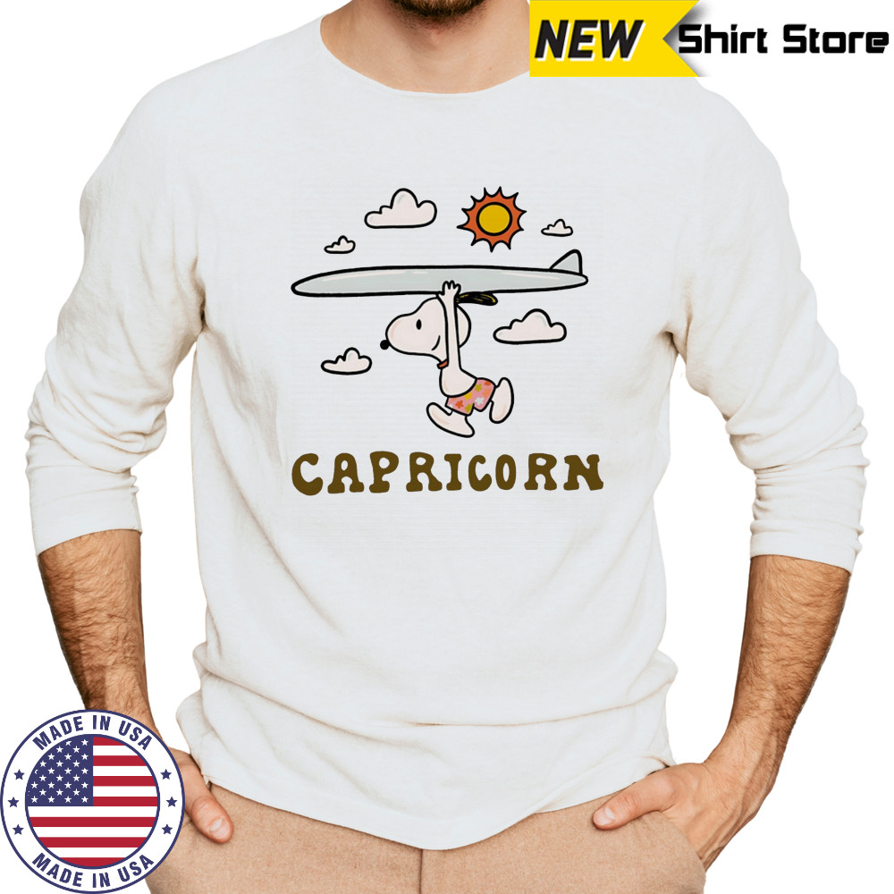 Snoopy Capricorn Zodiac shirt Long Sleeved