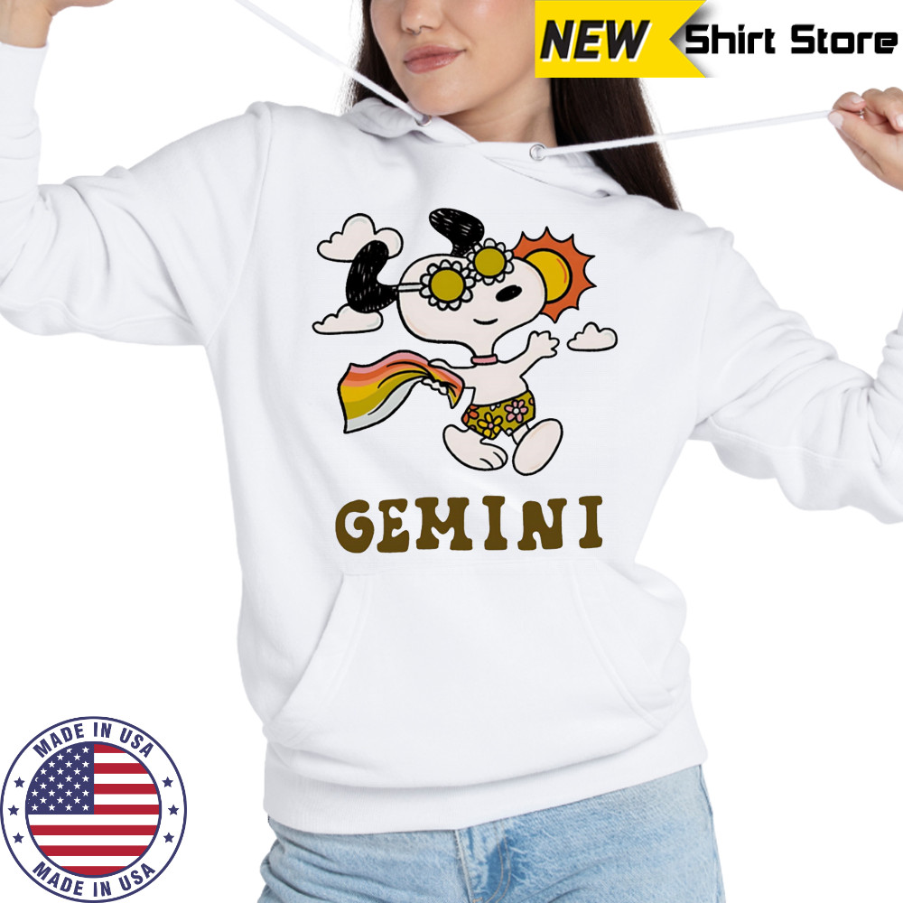 Snoopy Gemini Zodiac shirt Hoodie