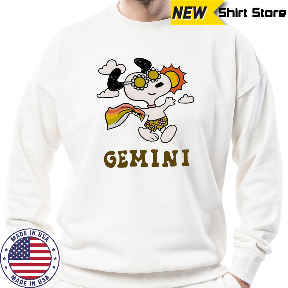 Snoopy Gemini Zodiac shirt Sweatshirt