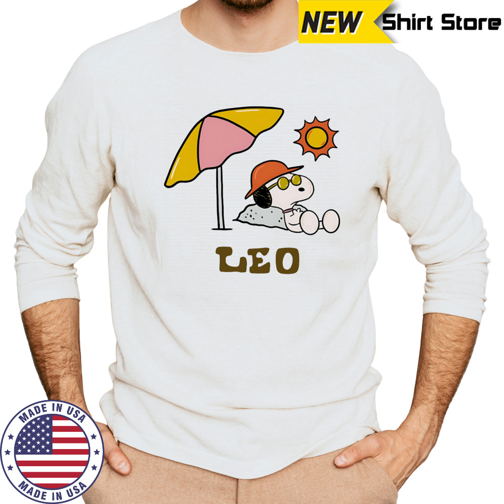 Snoopy Leo Zodiac shirt Long Sleeved