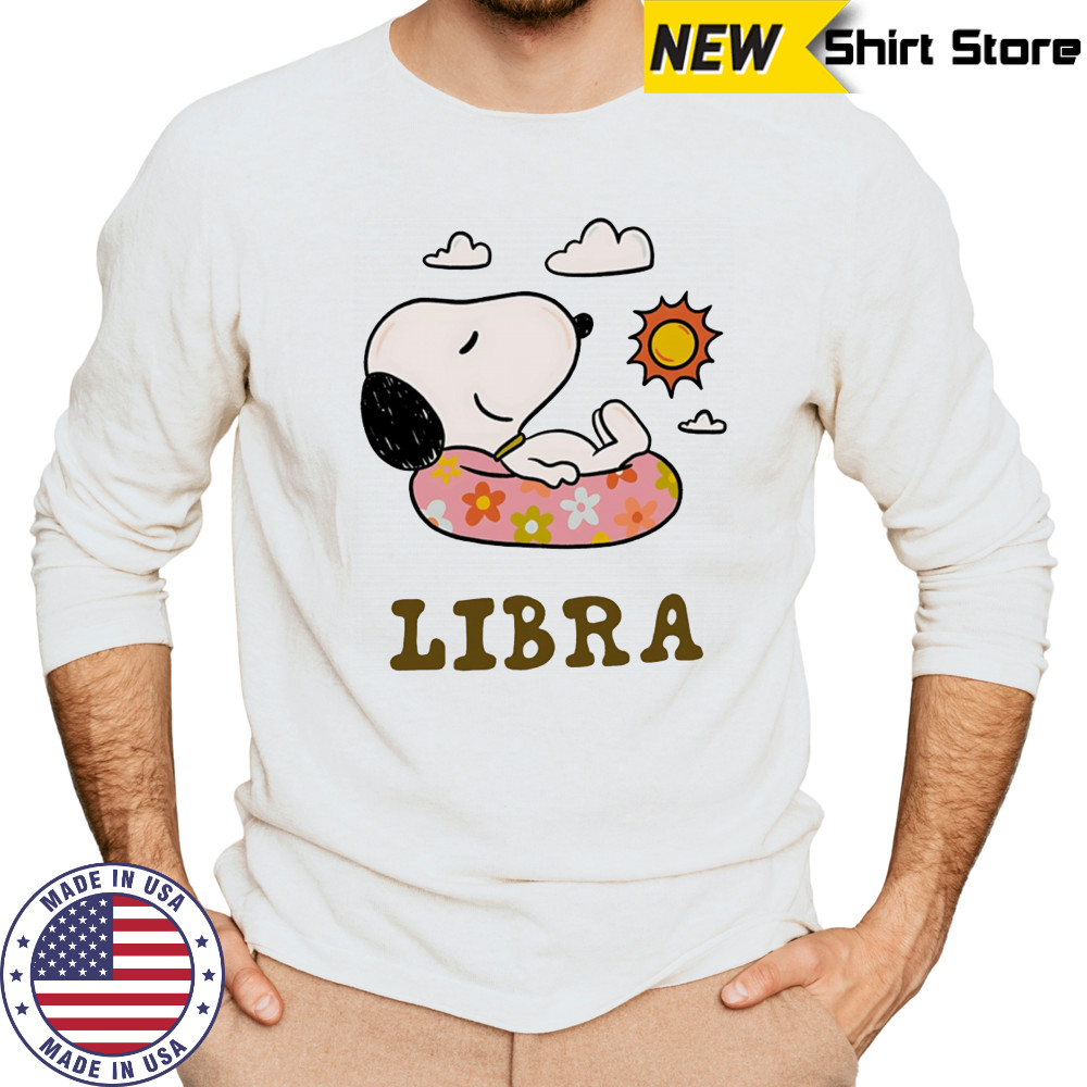 Snoopy Libra Zodiac shirt Long Sleeved