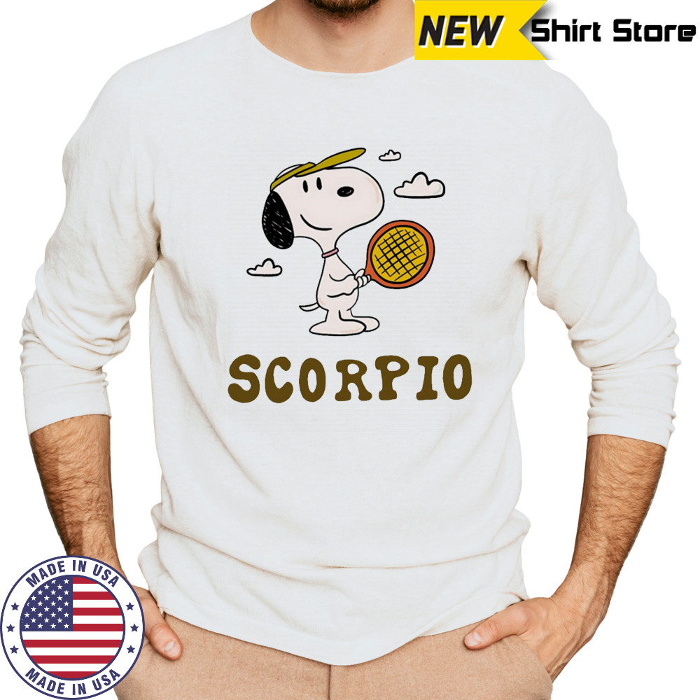 Snoopy Scorpio Zodiac shirt Long Sleeved