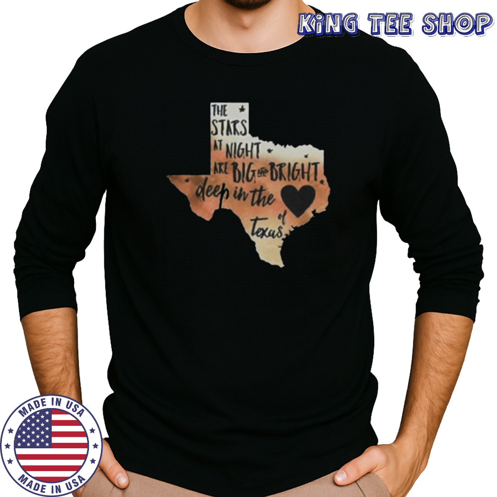 The stars at night are big and bright deep in the heart of Texas shirt Long Sleeved
