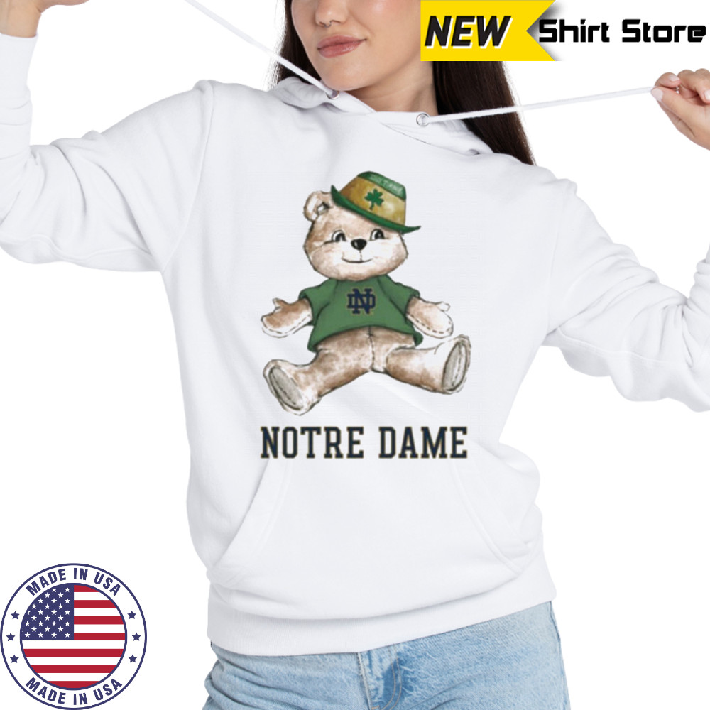 Tiny Turnip Teddy Bear Notre Dame Fighting Irish T shirt Hoodie