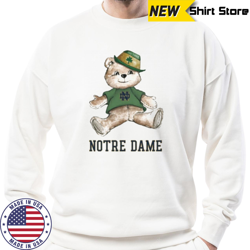 Tiny Turnip Teddy Bear Notre Dame Fighting Irish T shirt Sweatshirt