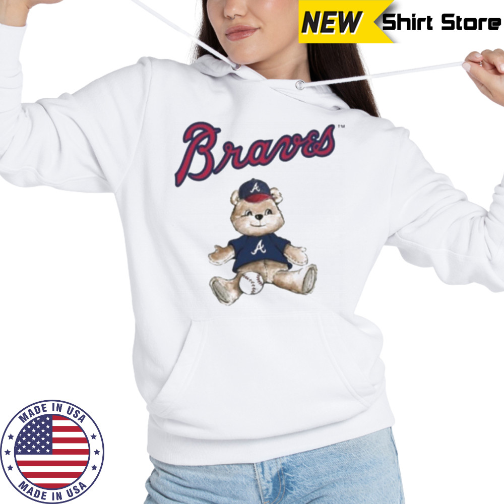 Tiny Turnip Teddy Bear X Atlanta Braves Baseball T shirt Hoodie